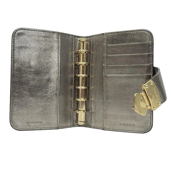 miumiu - Light Yellow Gold Multi Jacquard Glitter Hardware Agenda 99-072825 - Picture 3 of 4